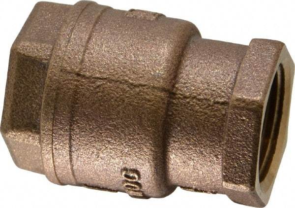 Legend Valve - 1" Bronze Check Valve - Inline, FNPT x FNPT, 250 WOG - Strong Tooling