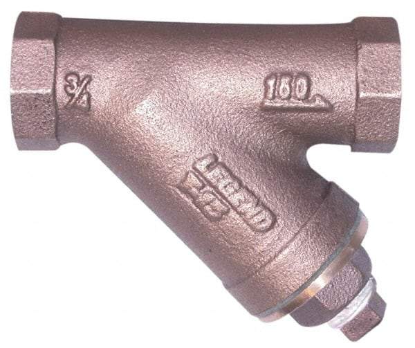 Legend Valve - 3" Pipe, FNPT Ends, Cast Iron Y-Strainer - 500 psi WOG Rating, 250 psi WSP Rating - Strong Tooling