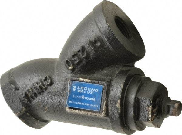 Legend Valve - 3/8" Pipe, FNPT Ends, Cast Iron Y-Strainer - 500 psi WOG Rating, 250 psi WSP Rating - Strong Tooling