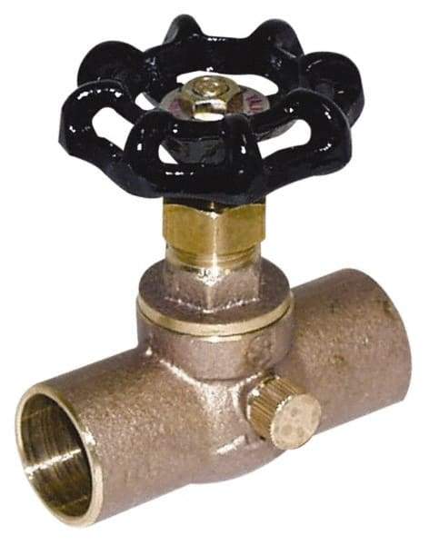 Legend Valve - 1/2" Pipe, 125 psi WOG Rating, Lead Free Brass Stop & Waste Valve - Handwheel Handle, FNPT x FNPT End Connections - Strong Tooling