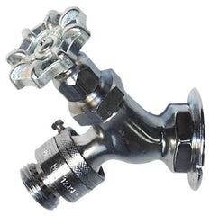 Legend Valve - 1/2" Pipe, Chrome Plated Brass Sillcock with Vacuum Breaker - Handwheel Handle, FNPT x GHT End Connections, 125 psi WOG Rating - Strong Tooling