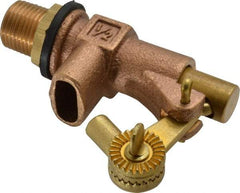 Legend Valve - 1/2" Pipe, Bronze, Mechanical Float Valve - 125 psi, MPT x Plain End Connections - Strong Tooling