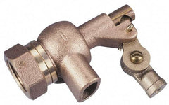 Legend Valve - 1-1/4" Pipe, Bronze, Mechanical Float Valve - 125 psi, NPTF x Plain End Connections - Strong Tooling