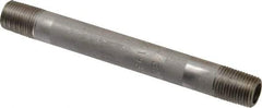 Merit Brass - Schedule 40, 1/8" Pipe x 3-1/2" Long, Grade 304/304L Stainless Steel Pipe Nipple - Welded & Threaded - Strong Tooling