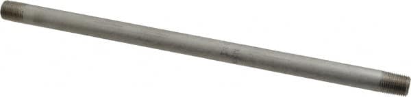 Merit Brass - Schedule 40, 1/8" Pipe x 8" Long, Grade 304/304L Stainless Steel Pipe Nipple - Welded & Threaded - Strong Tooling