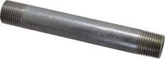 Merit Brass - Schedule 40, 1/2" Pipe x 5-1/2" Long, Grade 304/304L Stainless Steel Pipe Nipple - Welded & Threaded - Strong Tooling