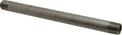 Merit Brass - Schedule 40, 1/2" Pipe x 10" Long, Grade 304/304L Stainless Steel Pipe Nipple - Welded & Threaded - Strong Tooling