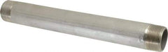 Merit Brass - Schedule 40, 1-1/4" Pipe x 12" Long, Grade 304/304L Stainless Steel Pipe Nipple - Welded & Threaded - Strong Tooling