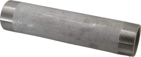 Merit Brass - Schedule 40, 2" Pipe x 10" Long, Grade 304/304L Stainless Steel Pipe Nipple - Welded & Threaded - Strong Tooling