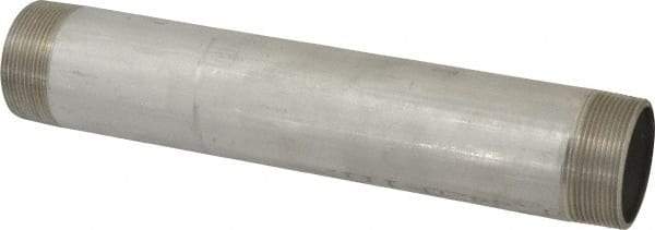 Merit Brass - Schedule 40, 2" Pipe x 12" Long, Grade 304/304L Stainless Steel Pipe Nipple - Welded & Threaded - Strong Tooling