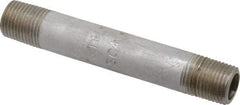 Merit Brass - Schedule 40, 1/8" Pipe x 2-1/2" Long, Grade 316/316L Stainless Steel Pipe Nipple - Welded & Threaded - Strong Tooling