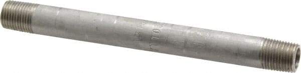 Merit Brass - Schedule 40, 1/8" Pipe x 4" Long, Grade 316/316L Stainless Steel Pipe Nipple - Welded & Threaded - Strong Tooling