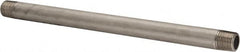 Merit Brass - Schedule 40, 1/2" Pipe x 12" Long, Grade 316/316L Stainless Steel Pipe Nipple - Welded & Threaded - Strong Tooling