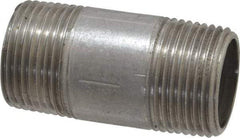 Merit Brass - Schedule 40, 3/4" Pipe x 2" Long, Grade 316/316L Stainless Steel Pipe Nipple - Welded & Threaded - Strong Tooling