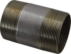 Merit Brass - Schedule 40, 3" Pipe x 5" Long, Grade 316/316L Stainless Steel Pipe Nipple - Welded & Threaded - Strong Tooling