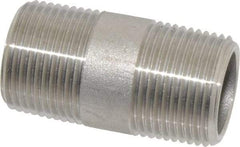 Merit Brass - Schedule 80, 3/4" Pipe x 2" Long, Grade 316/316L Stainless Steel Pipe Nipple - Seamless & Threaded - Strong Tooling