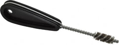 Schaefer Brush - 7/16 Inch Actual Brush Diameter, 1/4 Inch Inside Diameter, Carbon Steel, Plumbing, Hand Fitting and Cleaning Brush - Solid Plastic Hand Fitting Handle with Hole - Strong Tooling