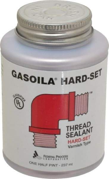 Federal Process - 1/2 Pt Brush Top Can Red Federal Gasoila Hard-Set - 350°F Max Working Temp - Strong Tooling