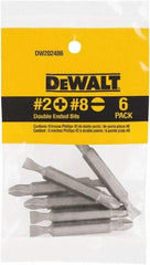 DeWALT - #2 Phillips Screwdriver Bit - 1/4" Drive, 2" OAL - Strong Tooling