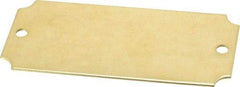 C.H. Hanson - 3-1/16 Inch Wide, Style 3, Brass Blank Metal Plate - 1-7/16 Inch High, 10 Pieces - Strong Tooling