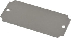 C.H. Hanson - 3-1/16 Inch Wide, Style 3, Aluminum Blank Metal Plate - 1-7/16 Inch High, 25 Pieces - Strong Tooling