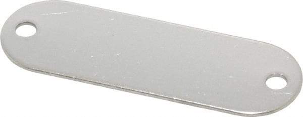 C.H. Hanson - 1-29/32 Inch Wide, Style 1, Stainless Steel Blank Metal Plate - 5/8 Inch High, 25 Pieces - Strong Tooling