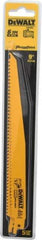 DeWALT - 9" Long, Bi-Metal Reciprocating Saw Blade - Tapered Profile, 6 TPI, Toothed Edge, Universal Shank - Strong Tooling