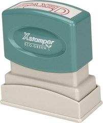 Value Collection - Faxed, Red Pre-Inked Stamp - 1/2 Inch Wide x 1-5/8 Inch Long - Strong Tooling