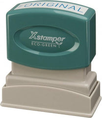 Value Collection - Original, Blue Pre-Inked Stamp - 1/2 Inch Wide x 1-5/8 Inch Long - Strong Tooling