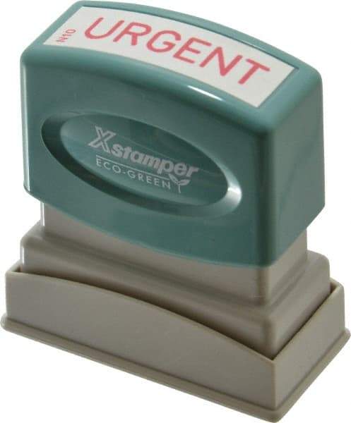 Value Collection - Urgent, Red Pre-Inked Stamp - 1/2 Inch Wide x 1-5/8 Inch Long - Strong Tooling