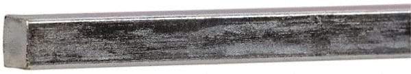 Made in USA - 12" Long x 3/16" High x 3/16" Wide, Zinc-Plated Key Stock - Low Carbon Steel - Strong Tooling