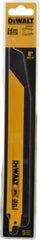 DeWALT - 8" Long x 3/4" Thick, Bi-Metal Reciprocating Saw Blade - Straight Profile, 14 TPI, Toothed Edge, Universal Shank - Strong Tooling