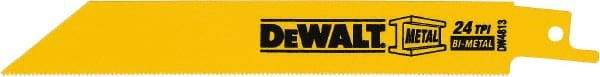 DeWALT - Bi-Metal Reciprocating Saw Blade - Straight Profile, 24 TPI, Toothed Edge - Strong Tooling