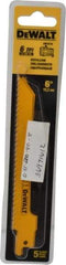 DeWALT - 6" Long x 3/4" Thick, Bi-Metal Reciprocating Saw Blade - Scroll Profile, 6 TPI, Toothed Edge, Universal Shank - Strong Tooling