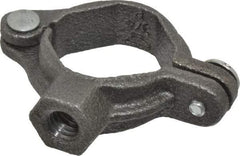 Value Collection - 3/4" Pipe, 3/8" Rod, Extension Split Pipe Clamp - 180 Lb Capacity, Malleable Iron - Strong Tooling