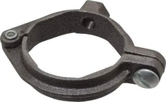 Value Collection - 1-1/2" Pipe, 3/8" Rod, Extension Split Pipe Clamp - 180 Lb Capacity, Malleable Iron - Strong Tooling