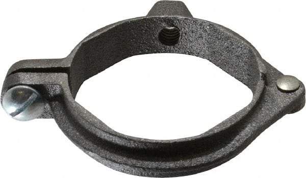 Value Collection - 2" Pipe, 3/8" Rod, Extension Split Pipe Clamp - 180 Lb Capacity, Malleable Iron - Strong Tooling