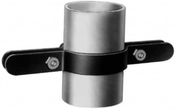 Made in USA - 1-1/4" Pipe, Riser Clamp - Black, 250 Lb Capacity, Carbon Steel - Strong Tooling