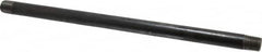 Value Collection - Schedule 40, 1/4" Diam x 10" Long Steel Black Pipe Nipple - Threaded - Strong Tooling