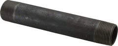 Made in USA - Schedule 40, 1" Diam x 7" Long Steel Black Pipe Nipple - Threaded - Strong Tooling