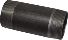 Made in USA - Schedule 40, 2" Diam x 5" Long Steel Black Pipe Nipple - Threaded - Strong Tooling