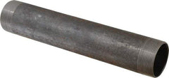 Made in USA - Schedule 40, 2" Diam x 12" Long Steel Black Pipe Nipple - Threaded - Strong Tooling