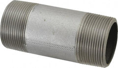 Made in USA - Schedule 40, 2-1/2" Diam x 6" Long Steel Black Pipe Nipple - Threaded - Strong Tooling