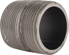 Made in USA - Schedule 80, 1-1/4" Diam x 1-5/8" Long Steel Black Pipe Nipple - Threaded - Strong Tooling