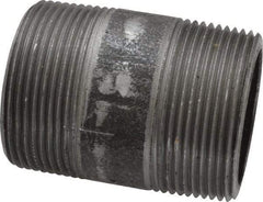 Made in USA - Schedule 80, 1-1/2" Diam x 2-1/2" Long Steel Black Pipe Nipple - Threaded - Strong Tooling