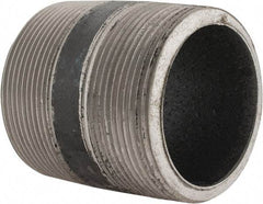 Made in USA - Schedule 80, 2" Diam x 2-1/2" Long Steel Black Pipe Nipple - Threaded - Strong Tooling