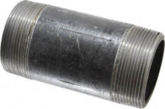 Made in USA - Schedule 80, 2" Diam x 4-1/2" Long Steel Black Pipe Nipple - Threaded - Strong Tooling