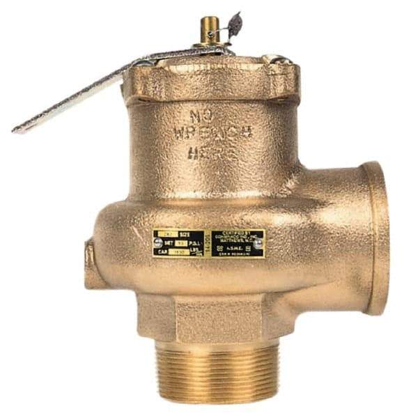 Conbraco - 3" Inlet, 3" Outlet, High Capacity Steam Relief Valve - 15 Max psi, Bronze, 6,843 Lb per Hour - Strong Tooling