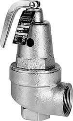 Conbraco - 1" Inlet, 1-1/4" Outlet, ASME Section IV Safety Relief Valve - 150 Max psi, Bronze, 5,916,000 BTUs - Strong Tooling