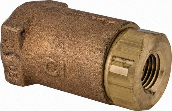 Conbraco - 1/4" Bronze Check Valve - Inline, FNPT x FNPT - Strong Tooling